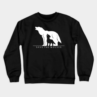 Save the Wolves (Black) Crewneck Sweatshirt